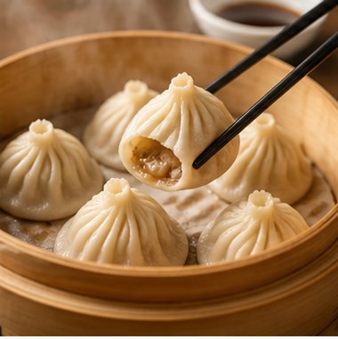 Shanghai xiaolongbao and local dishes